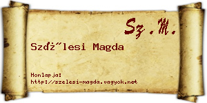 Szélesi Magda névjegykártya